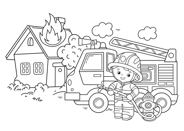 Dibujos para colorear e imprimir Firefighter