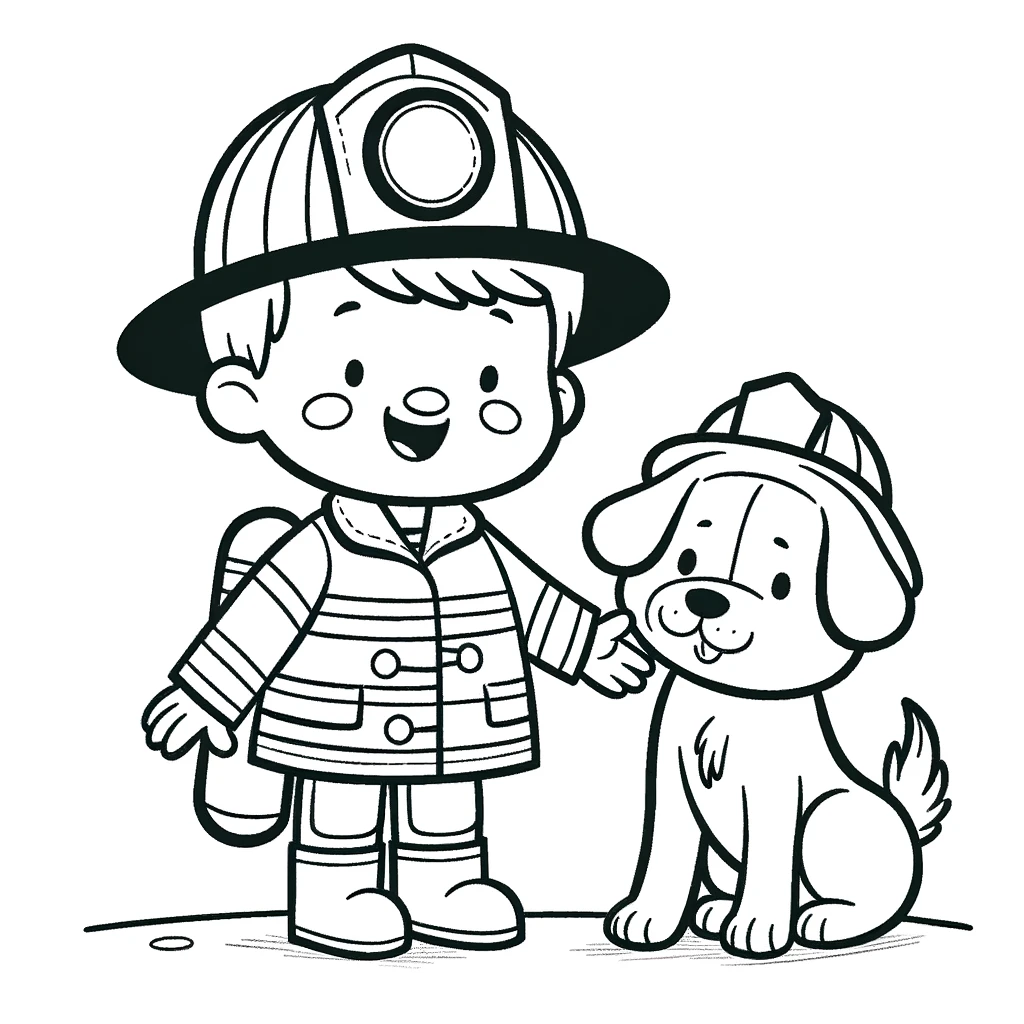 Dibujos para colorear e imprimir Firefighter