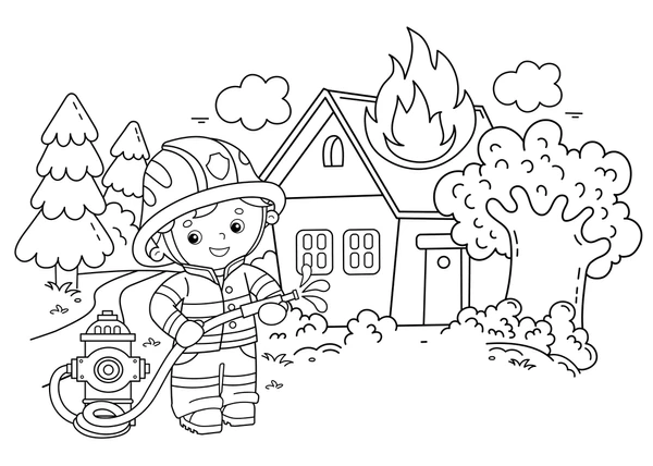 Dibujos para colorear e imprimir Firefighter