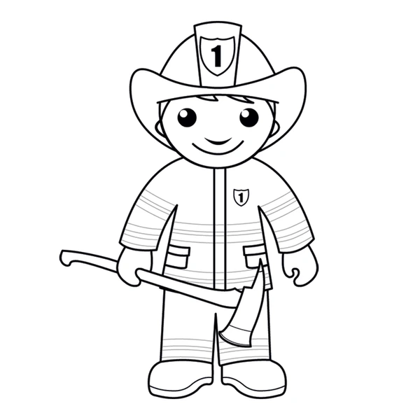 Dibujos para colorear e imprimir Firefighter