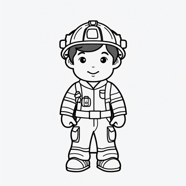 Dibujos para colorear e imprimir Firefighter