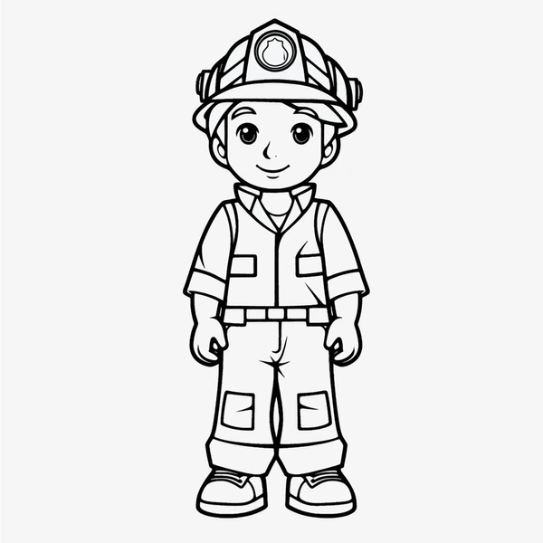 Dibujos para colorear e imprimir Firefighter