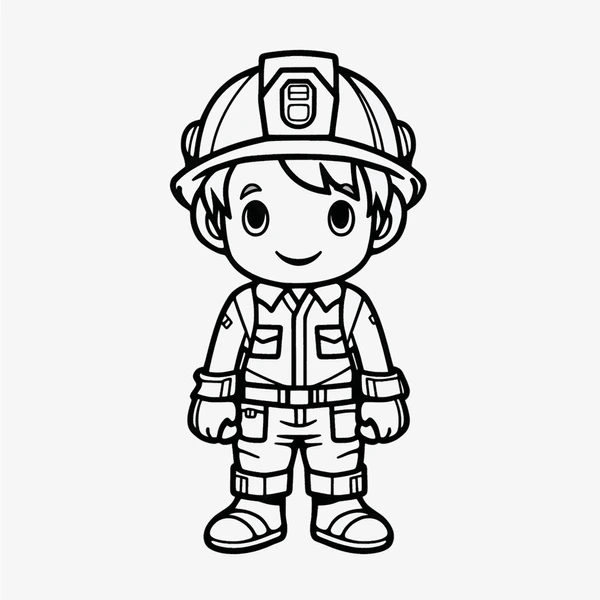 Dibujos para colorear e imprimir Firefighter