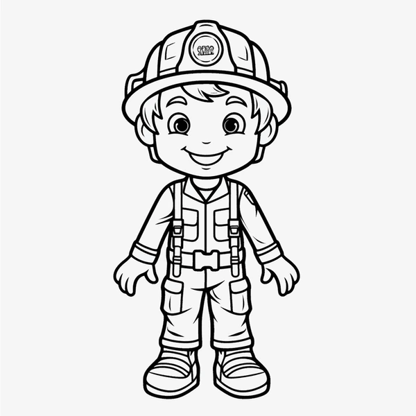 Dibujos para colorear e imprimir Firefighter