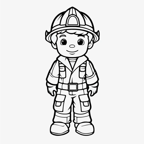 Dibujos para colorear e imprimir Firefighter