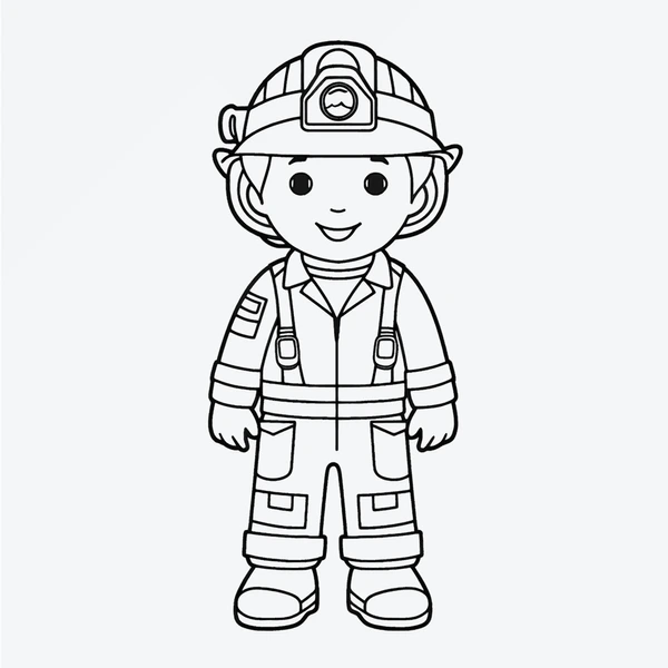 Dibujos para colorear e imprimir Firefighter