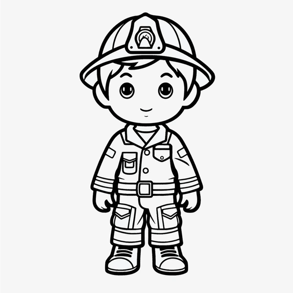 Dibujos para colorear e imprimir Firefighter