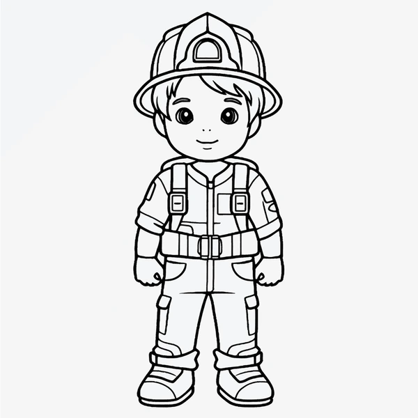 Dibujos para colorear e imprimir Firefighter