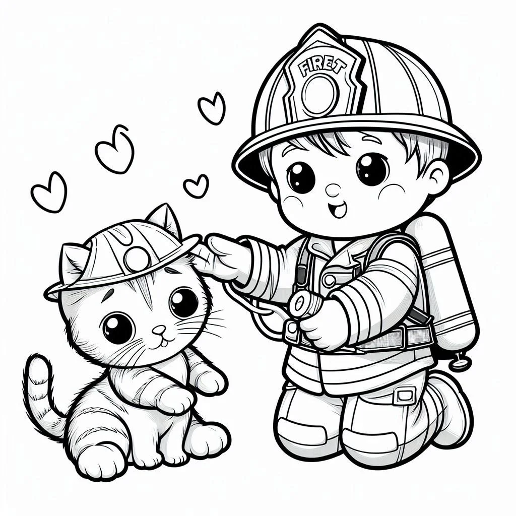 Dibujos para colorear e imprimir Firefighter