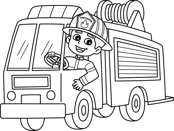 Dibujos para colorear e imprimir Firefighter