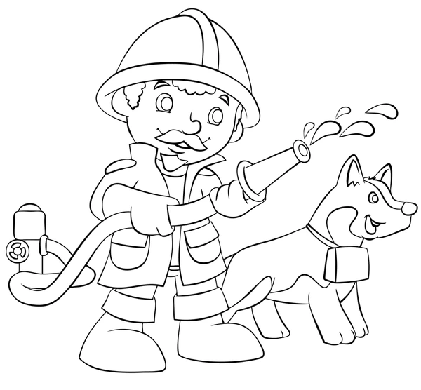 Dibujos para colorear e imprimir Firefighter