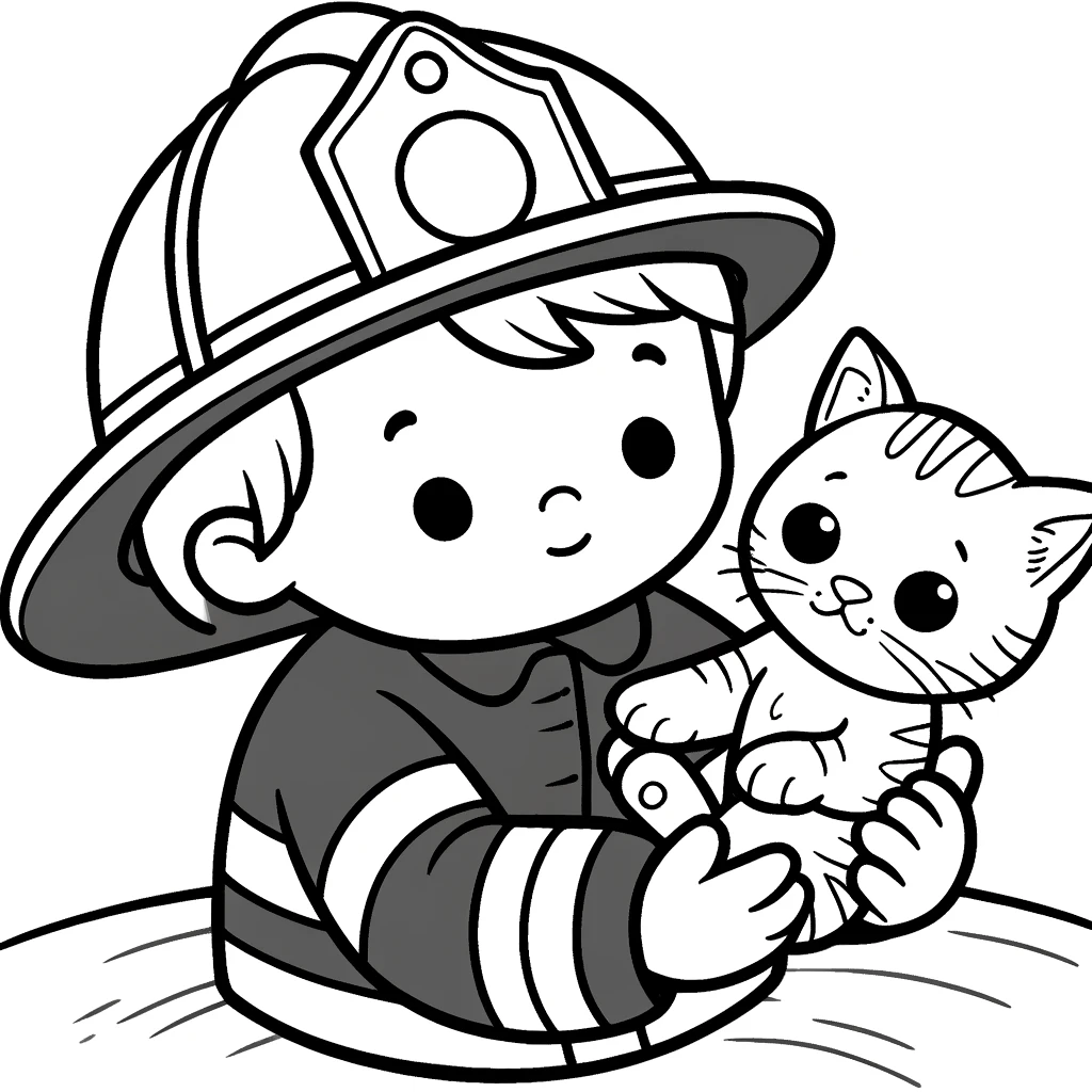 Dibujos para colorear e imprimir Firefighter