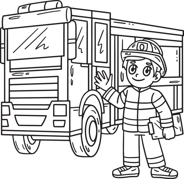 Dibujos para colorear e imprimir Firefighter