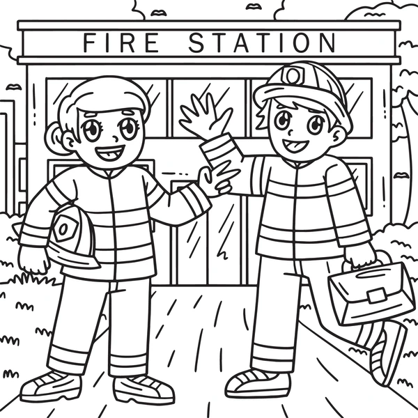 Dibujos para colorear e imprimir Firefighter