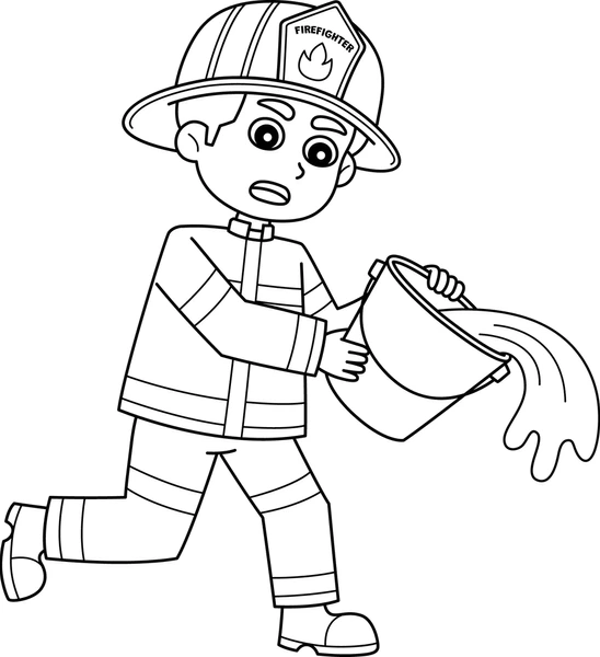 Dibujos para colorear e imprimir Firefighter