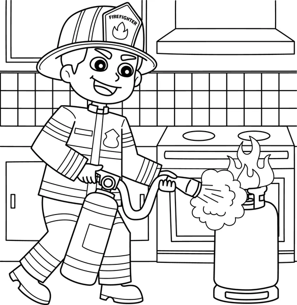 Dibujos para colorear e imprimir Firefighter