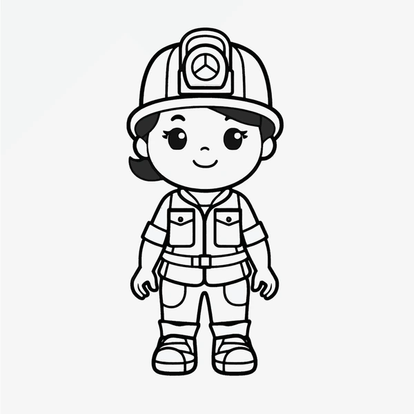 Dibujos para colorear e imprimir Firefighter