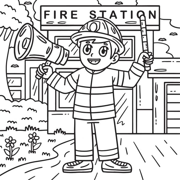 Dibujos para colorear e imprimir Firefighter