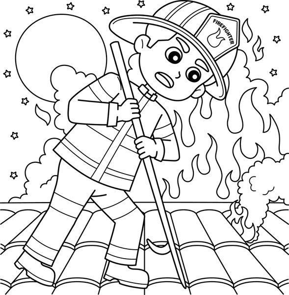 Dibujos para colorear e imprimir Firefighter