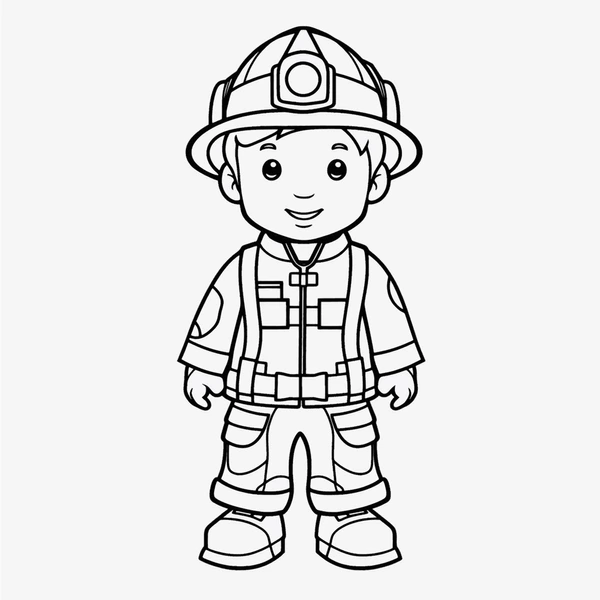 Dibujos para colorear e imprimir Firefighter