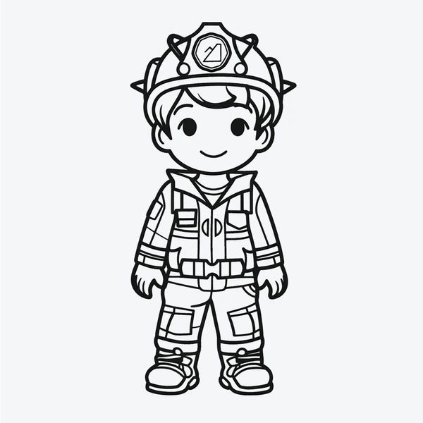 Dibujos para colorear e imprimir Firefighter