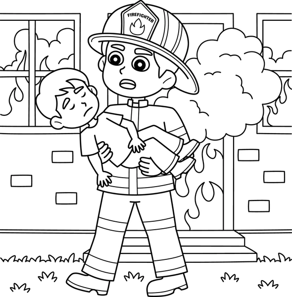 Dibujos para colorear e imprimir Firefighter