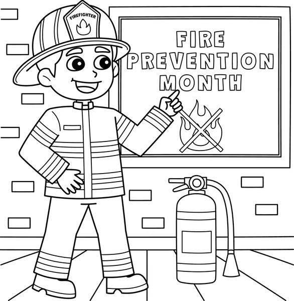 Dibujos para colorear e imprimir Firefighter