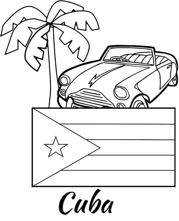 Flags of countries coloring page 10