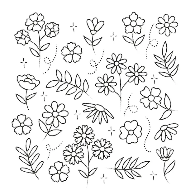 Dibujos para colorear e imprimir Flowers