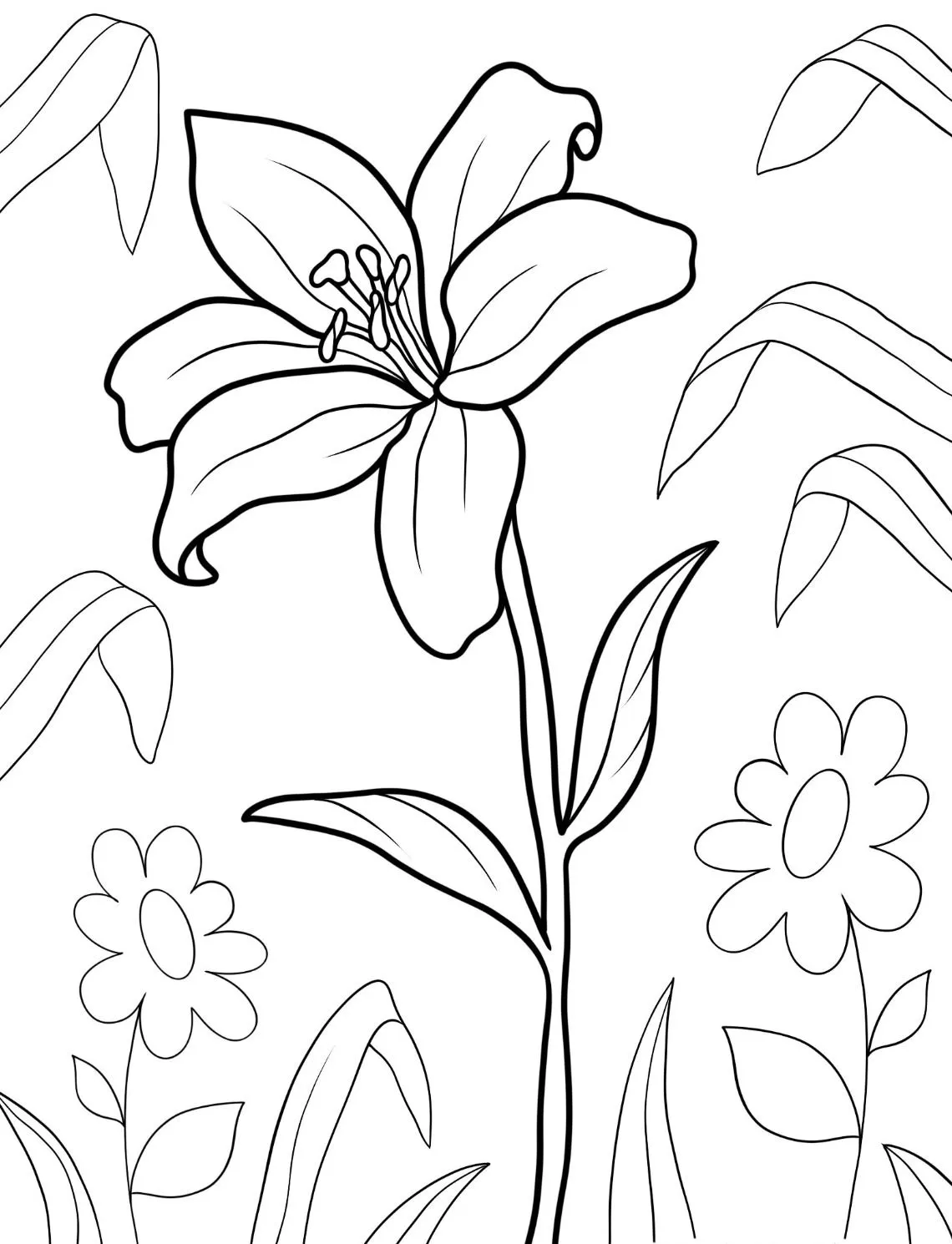 Dibujos para colorear e imprimir Flowers