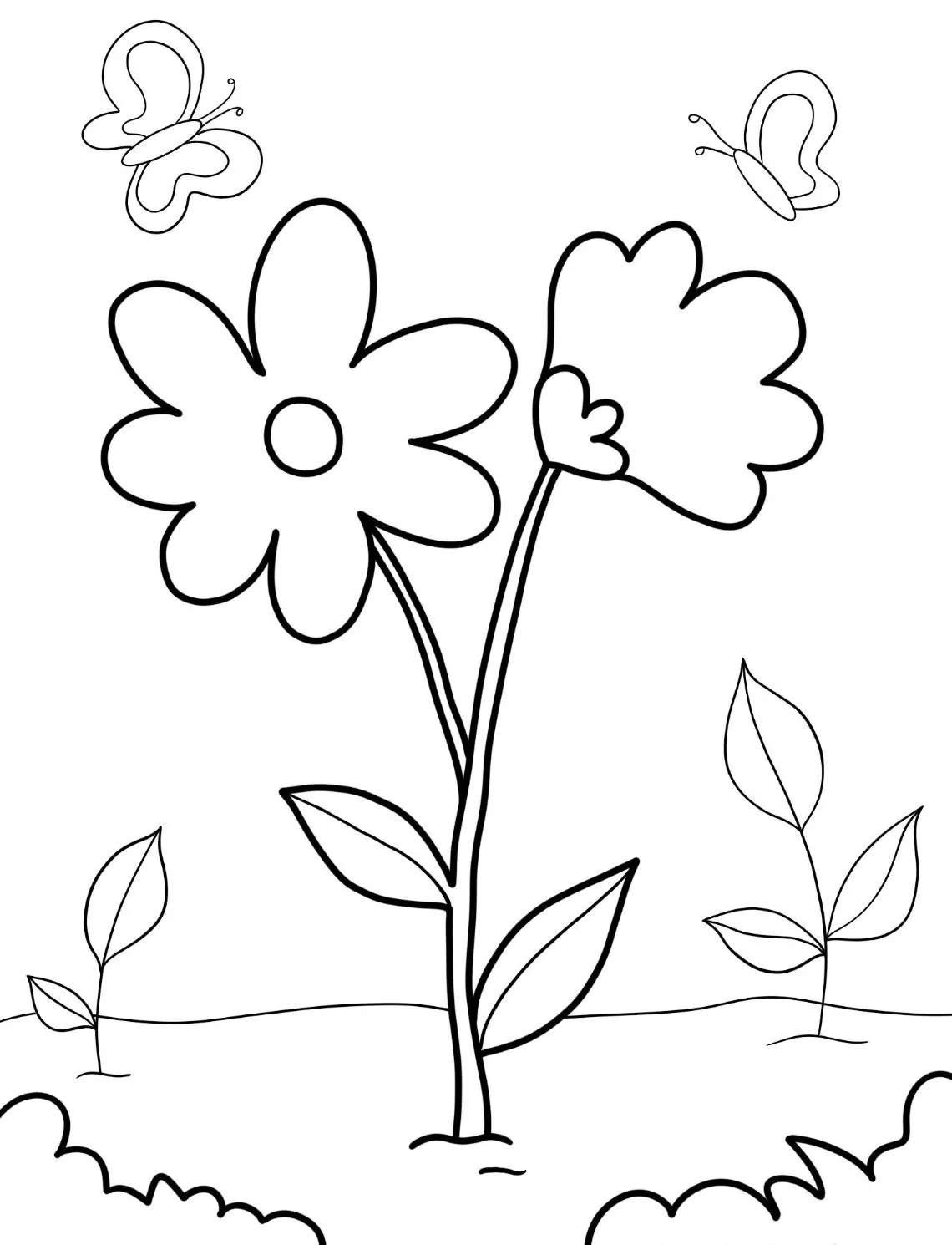 Dibujos para colorear e imprimir Flowers