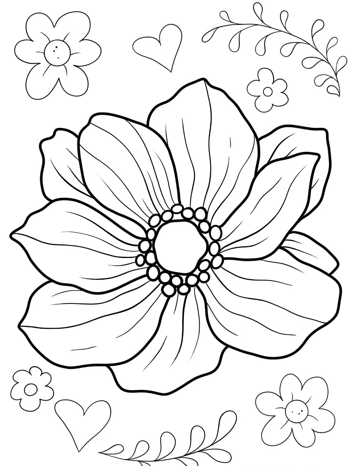 Dibujos para colorear e imprimir Flowers