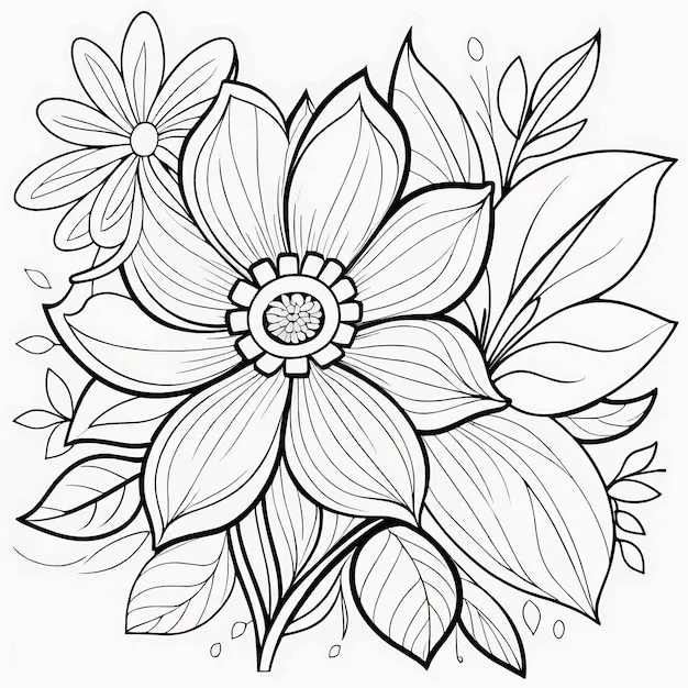 Dibujos para colorear e imprimir Flowers