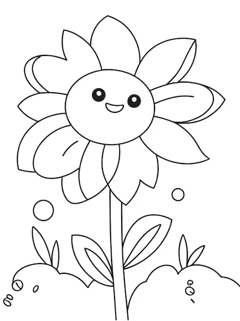 Dibujos para colorear e imprimir Flowers