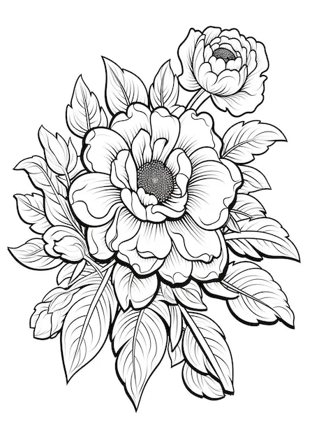 Dibujos para colorear e imprimir Flowers