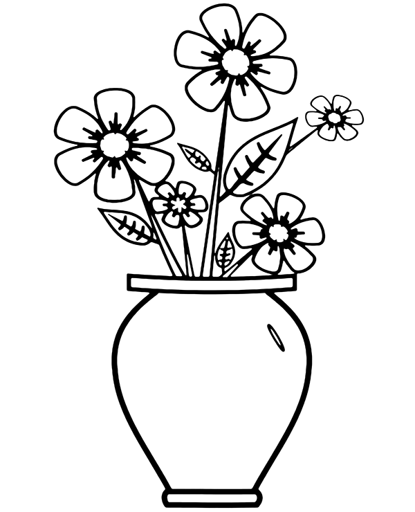 Dibujos para colorear e imprimir Flowers