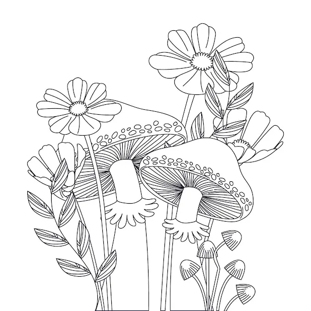 Dibujos para colorear e imprimir Flowers