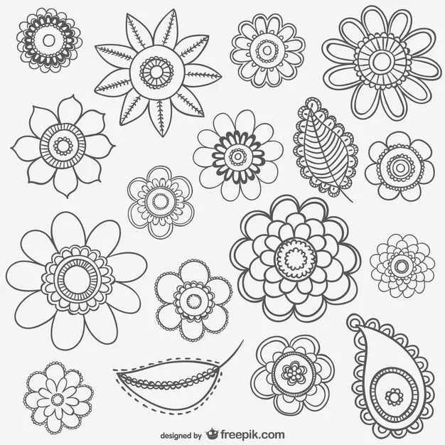 Dibujos para colorear e imprimir Flowers