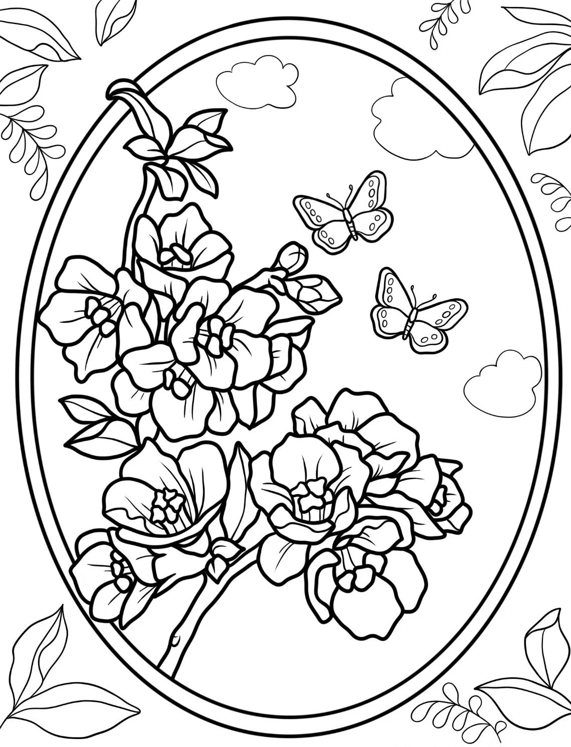 Dibujos para colorear e imprimir Flowers