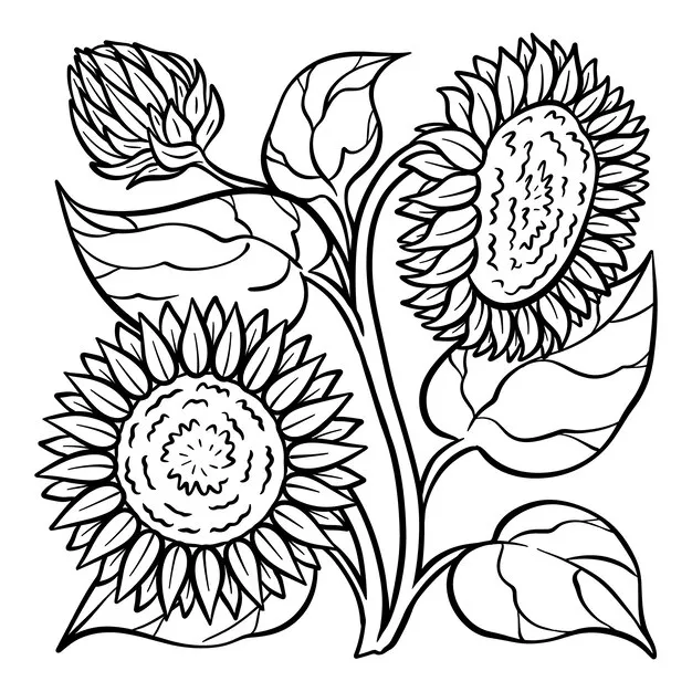 Dibujos para colorear e imprimir Flowers