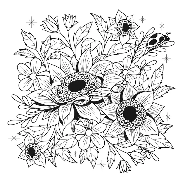 Dibujos para colorear e imprimir Flowers