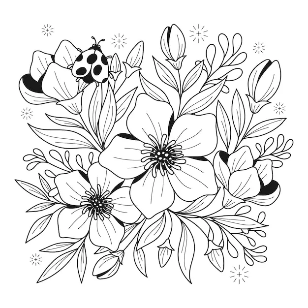 Dibujos para colorear e imprimir Flowers