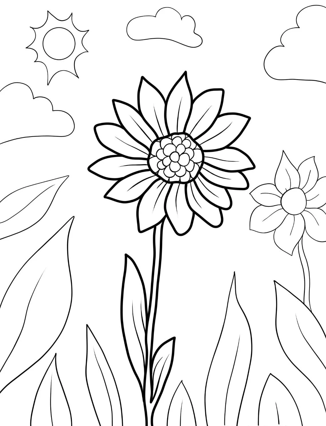 Dibujos para colorear e imprimir Flowers