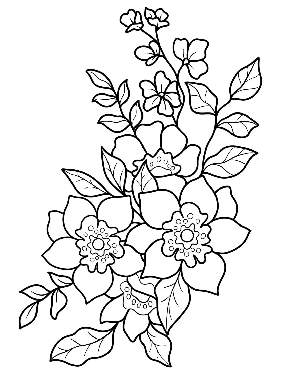 Dibujos para colorear e imprimir Flowers