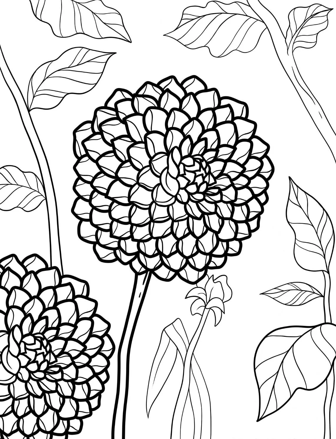 Dibujos para colorear e imprimir Flowers