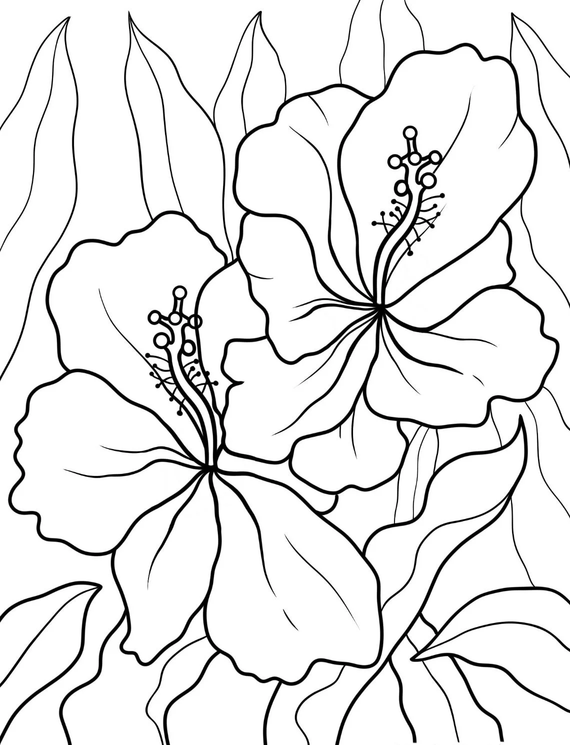 Dibujos para colorear e imprimir Flowers