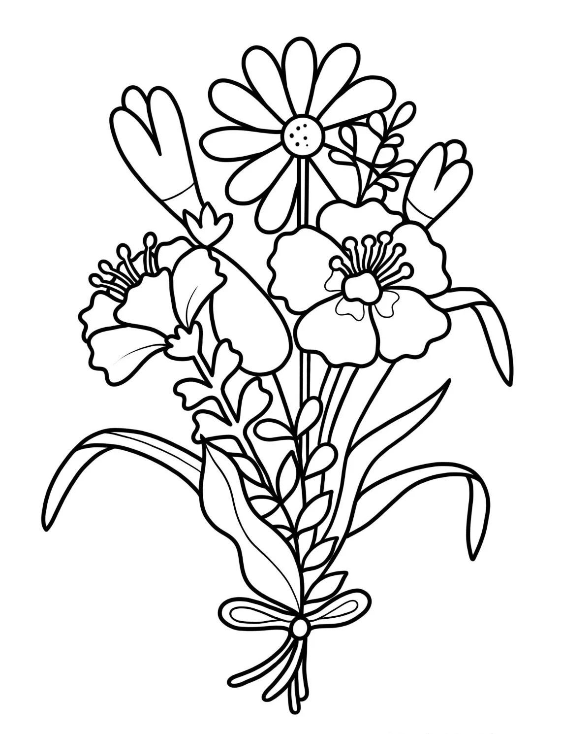 Dibujos para colorear e imprimir Flowers