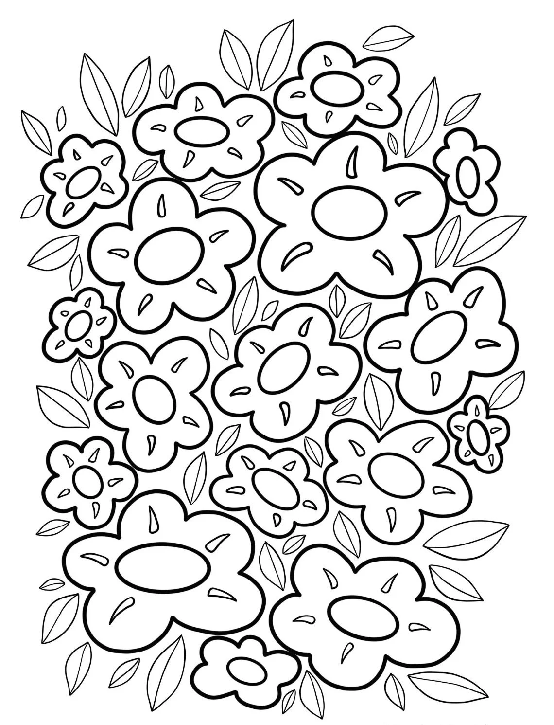 Dibujos para colorear e imprimir Flowers