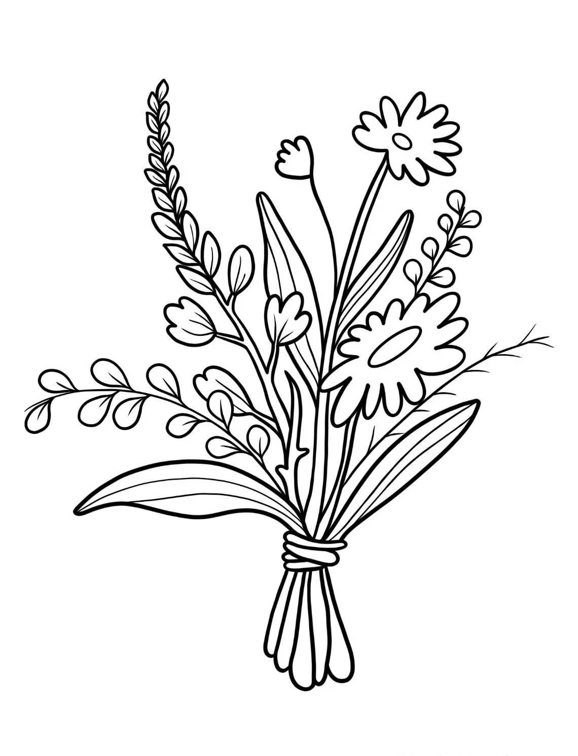 Dibujos para colorear e imprimir Flowers