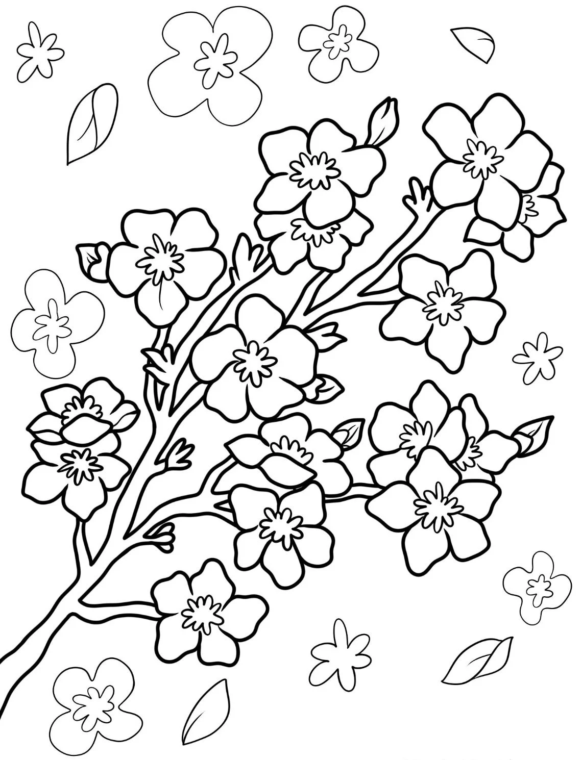 Dibujos para colorear e imprimir Flowers